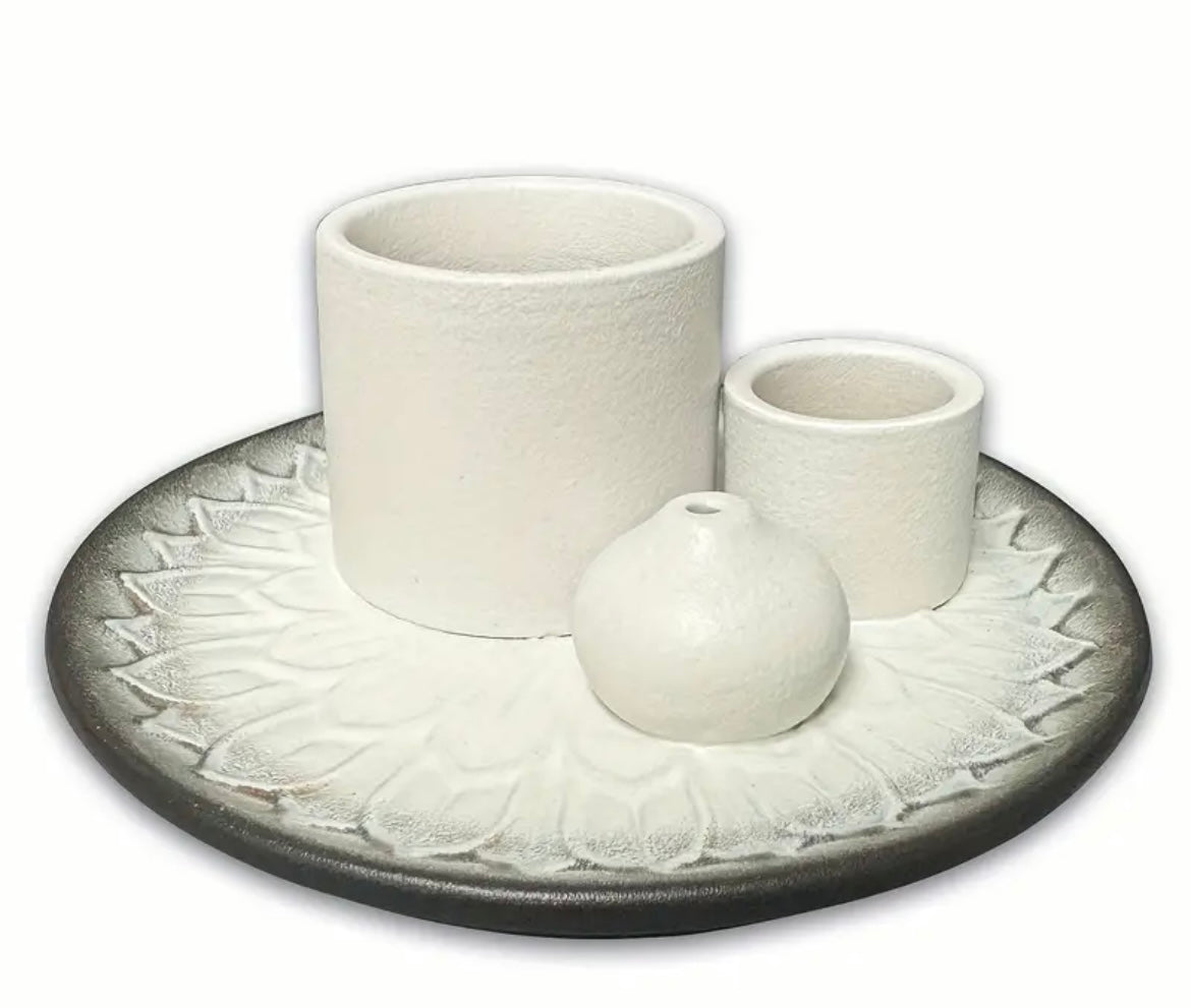 Ceramic, Multi Use Incense Burner