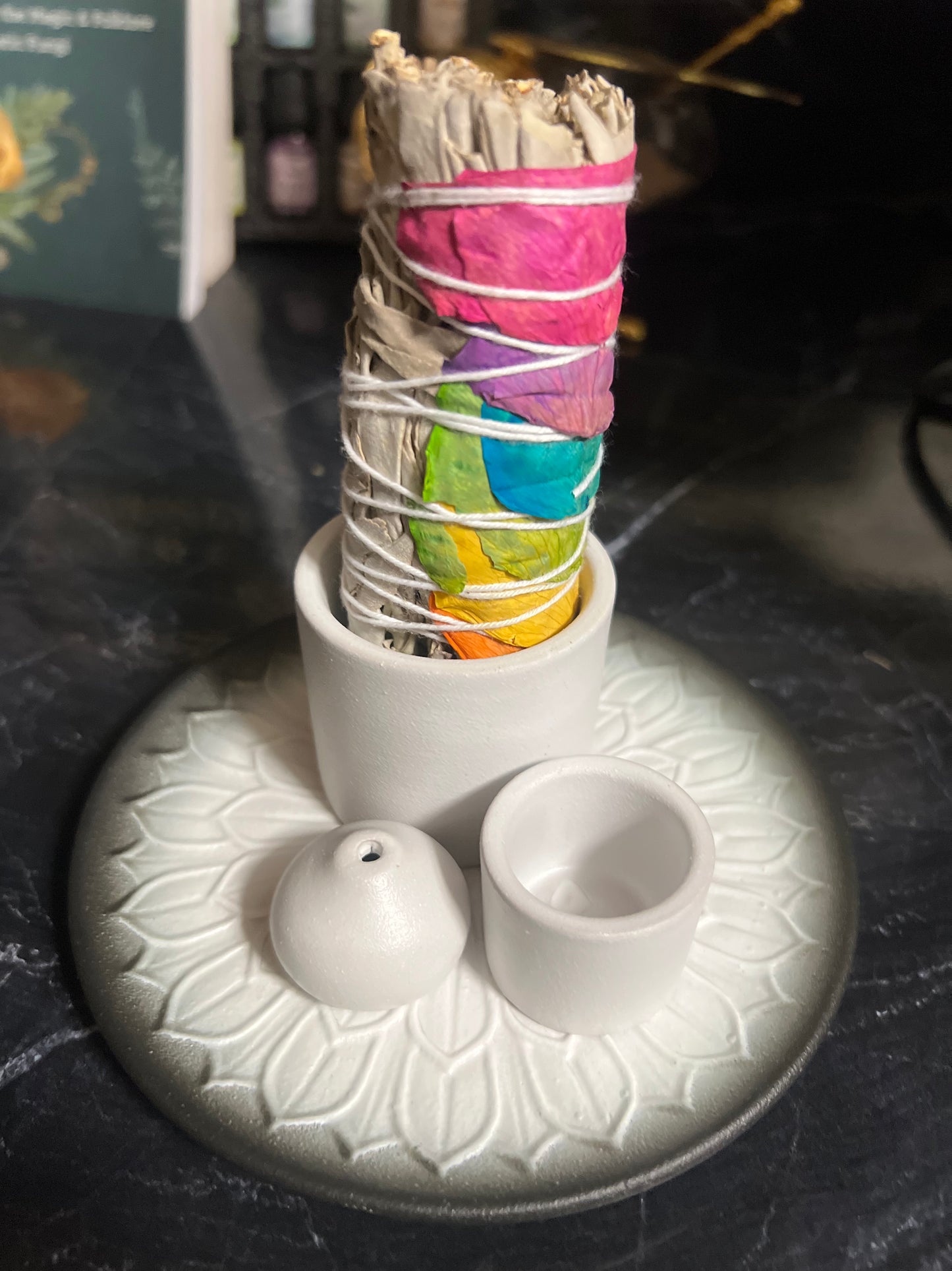 Ceramic, Multi Use Incense Burner